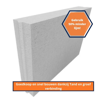 Cellenbeton Blok G4/550 600x400x100mm Tand en Groef